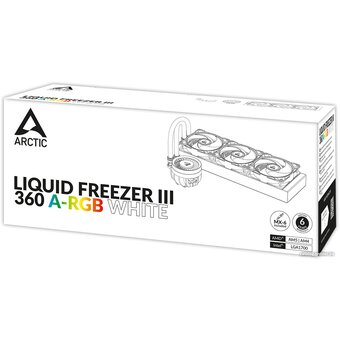  СВО Arctic Cooling Arctic Liquid Freezer III-360 A-RGB White (ACFRE00152A) Multi Compatible All-In-One CPU Water Cooler 