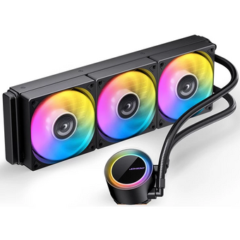  СВО JONSBO TG-360 ARGB Black LGA 2011/1700/1200/115X/AM5/AM4 (TDP 300W, ARGB Fan and Pump, PWM, Triple Fan 120mm) RE 