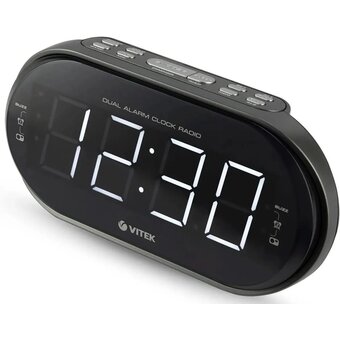  Радиобудильник Vitek VT-6610 серебристый 
