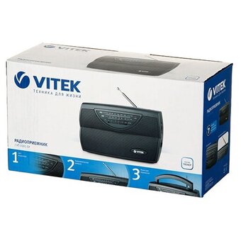  Радиоприемник Vitek VT-3591 серый 