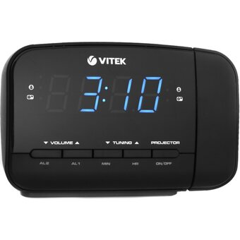  Радиобудильник Vitek VT-6611 черный 