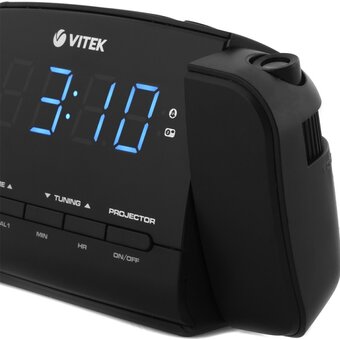 Радиобудильник Vitek VT-6611 черный 