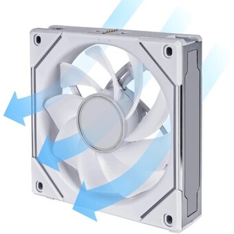  Вентилятор Lian-Li Uni Fan SL-INF 140 Reverse ARGB (G99.14RSLIN1W.00) 140х140x28 белый 4-pin 28.6дБ Ret 