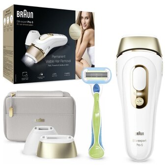  Фотоэпилятор Braun PL5154 Silk-expert IPL Pro 5 белый/золотистый 