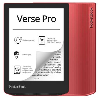  Электронная книга PocketBook 634 Verse Pro Passion (PB634-3-WW) Red 
