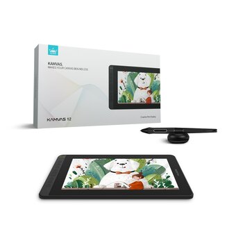 Графический планшет-монитор HUION Kamvas 12 А5 черный 