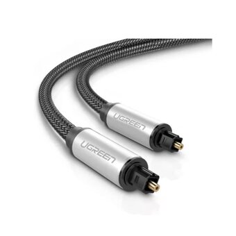  Кабель UGREEN AV108 10541 Toslink Optical Male To Male Audio Cable 3m Black/Silver 