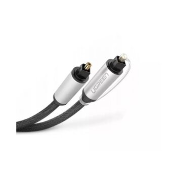  Кабель UGREEN AV108 10541 Toslink Optical Male To Male Audio Cable 3m Black/Silver 