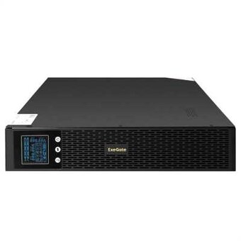  ИБП Exegate EX293052RUS Pure Sine Wave SinePower UHB-2000.LCD.AVR.1SH.4C13.RJ.USB.2U 2000VA/1600W, LCD, AVR, 1*Schuko+4*C13, RJ45/11, USB 