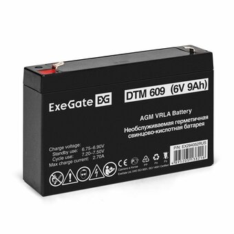  Батарея для ИБП Exegate EX294052RUS 6В 9Ач 