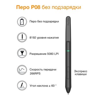  Графический планшет PARBLO Intangbo S А5 черный 