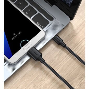 Кабель UGREEN US312 20103 USB-C to Micro B Cable M/M 1m Black 