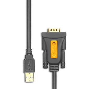  Кабель UGREEN CR104 20223 USB 2.0 A To DB9 RS-232 Male Adapter Cable 3m Black 