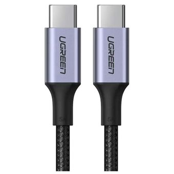  Кабель UGREEN US316 70428 USB-C 2.0 to USB-C 2.0 5A Data Cable 1.5m Black 