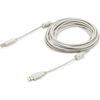  Кабель Buro (USB2.0-AM/BM-5M-MG) USB2.0 USB A (m)/USB B (m) 5м феррит.кольца 
