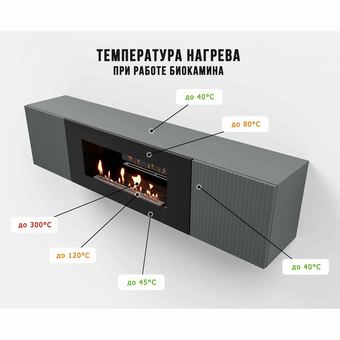  Биокамин Firelight BFP-P1700L графит 