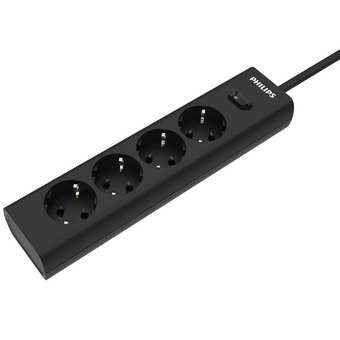  Сетевой фильтр Philips CHP2145BC/51 5м, 4 розетки черный (коробка) 