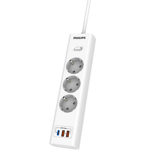  Сетевой фильтр Philips CHP4336WB/51 3м, 3 розетки белый (коробка) 