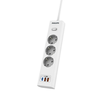  Сетевой фильтр Philips CHP8236WB/51 3м, 3 розетки белый (коробка) 