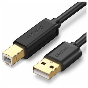  Кабель UGREEN US135 10351 USB 2.0 AM to BM Print Cable 3m Black 
