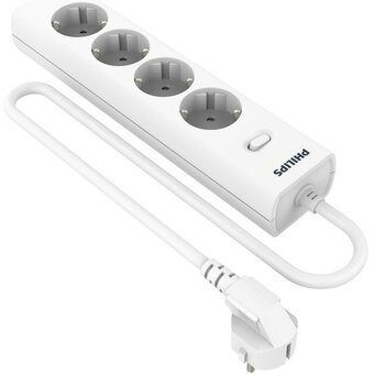  Сетевой фильтр Philips CHP2145WC/51 5м, 4 розетки белый (коробка) 