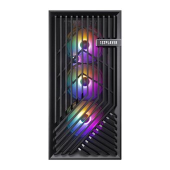  Корпус 1STPLAYER FD8 Black (FD8-BK-4F1) / E-ATX / 4x120mm FRGB fans 