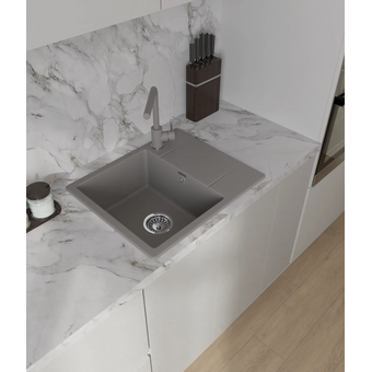 Кухонная мойка GRANFEST Urban 258L gray 