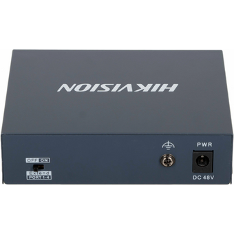  Коммутатор неуправляемый Hikvision DS-3E0105P-E/M(B) 4x100Мбит/с 4PoE+ 35W 