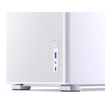  Корпус Jonsbo D31 Mesh White без БП, боковая панель из закаленного стекла, mini-ITX, micro-ATX, белый 