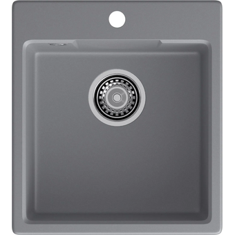  Кухонная мойка GRANFEST Urban 644 dark gray 