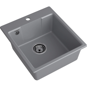  Кухонная мойка GRANFEST Urban 644 dark gray 