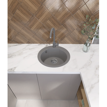  Кухонная мойка GRANFEST Urban 649 dark gray 