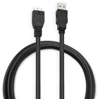  Кабель Buro MK30-AM-0.5 micro USB 3.0 B m-USB A m 0.5м черный 