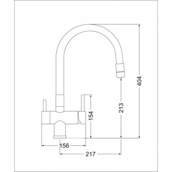  Смеситель Emar EC-3015 PVD Dark вороненая сталь 