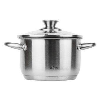  Кастрюля LARA LR02-266 Афина нерж 
