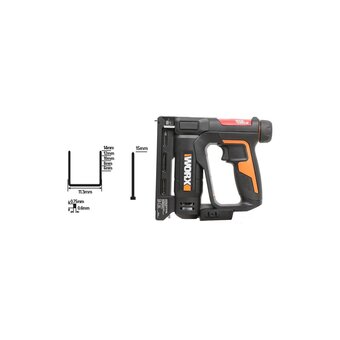  Степлер WORX WX843.9 без АКБ и ЗУ 