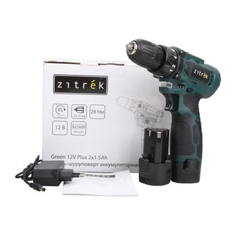  Дрель-шуруповерт Zitrek Green 12V Plus (085-1014) аккумуляторная с АКБ и з/у 