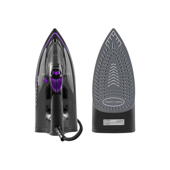  Утюг Endever Delta-230 черный/фиолетовый 