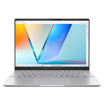  Ноутбук ASUS VivoBook S14 OLED M5406WA-QD127 (90NB14P1-M007L0) 14", OLED, AMD Ryzen AI 9 365 2ГГц, 10 ядер, 24ГБ 1ТБ SSD, AMD Radeon, без ОС, silver 