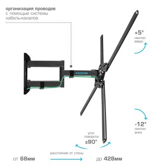  Кронштейн для телевизора Kromax Corbel-12 