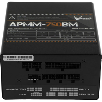  Блок питания Formula APMM-750BM ATX 750W 80+ bronze (20+4pin) APFC 140mm fan 6xSATA Cab Manag RTL 