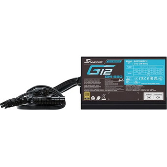  Блок питания Seasonic G12 GM-650 (g12 gm-650 ssr-650fm), 650Вт, 120мм, черный, retail 