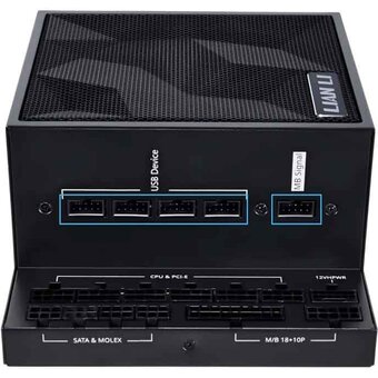  Блок питания Lian-Li Edge1300 Gen.5 (G9P.EG1300.BE00.RU) ATX 1300W 80+ platinum (20+4pin) APFC 80mm fan 12xSATA Cab Manag RTL 
