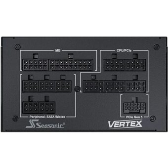  Блок питания Seasonic Vertex PX-1200 (vertex px-1200 12122pxafs), 1200Вт, 135мм, черный, retail 