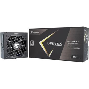  Блок питания Seasonic Vertex PX-1200 (vertex px-1200 12122pxafs), 1200Вт, 135мм, черный, retail 