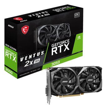  Видеокарта MSI GeForce RTX 3050 (RTX3050 Ventus 2X XS 8GB OC) 