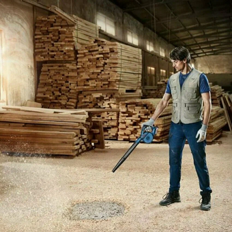  Воздуходувка Bosch GBL 18V-120 (06019F5100) пит.:от аккум. синий 