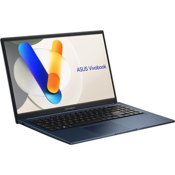  Ноутбук ASUS X1504ZA-BQ1164 (90NB1021-M020L0) 15.6"/FHD/IPS/250N/60Hz/i3-1215U/8GB/SSD512GB/Intel UHD/DOS/Quiet Blue 