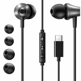  Наушники UGREEN EP105 (35754) In-Ear Earphones Type-C Black 