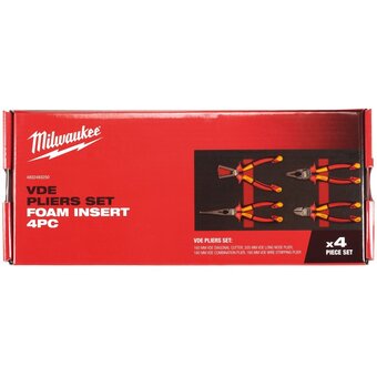  Набор шарнирно-губцевого инструмента Milwaukee VDE 4932493250 4шт 